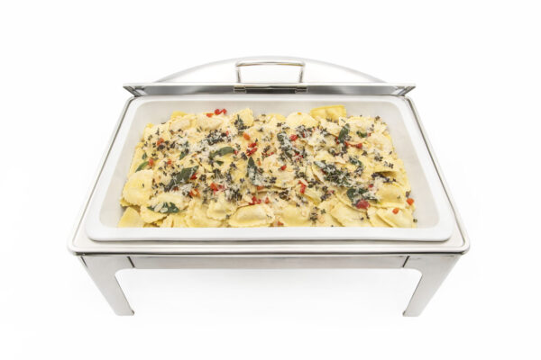 Teigtaschen mit Butter und Käse